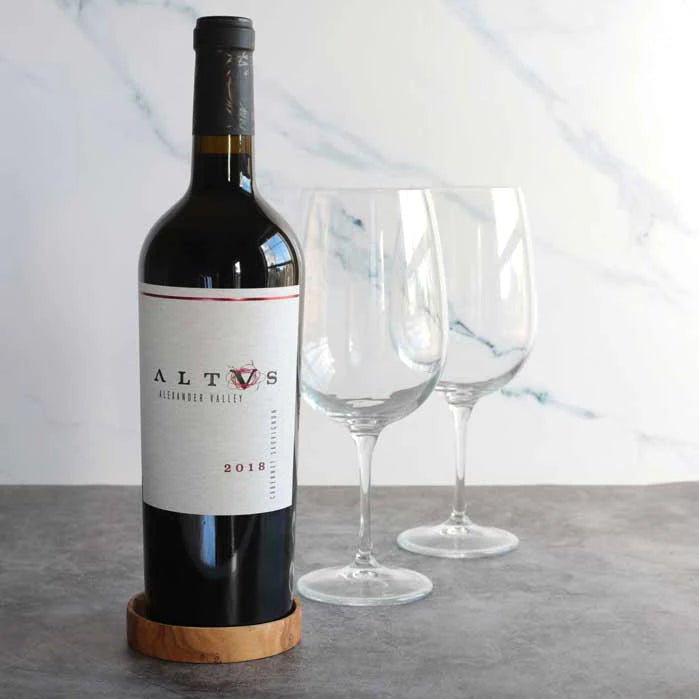 ANCONA Wine & Beer Coaster OLIVE WOOD HANDCRAFTED - Jamailah