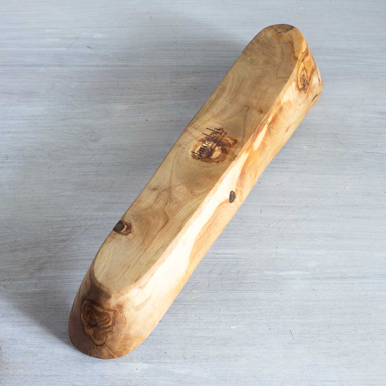 CAMARQUE Long Bowl OLIVE WOOD HANDCRAFTED - Jamailah