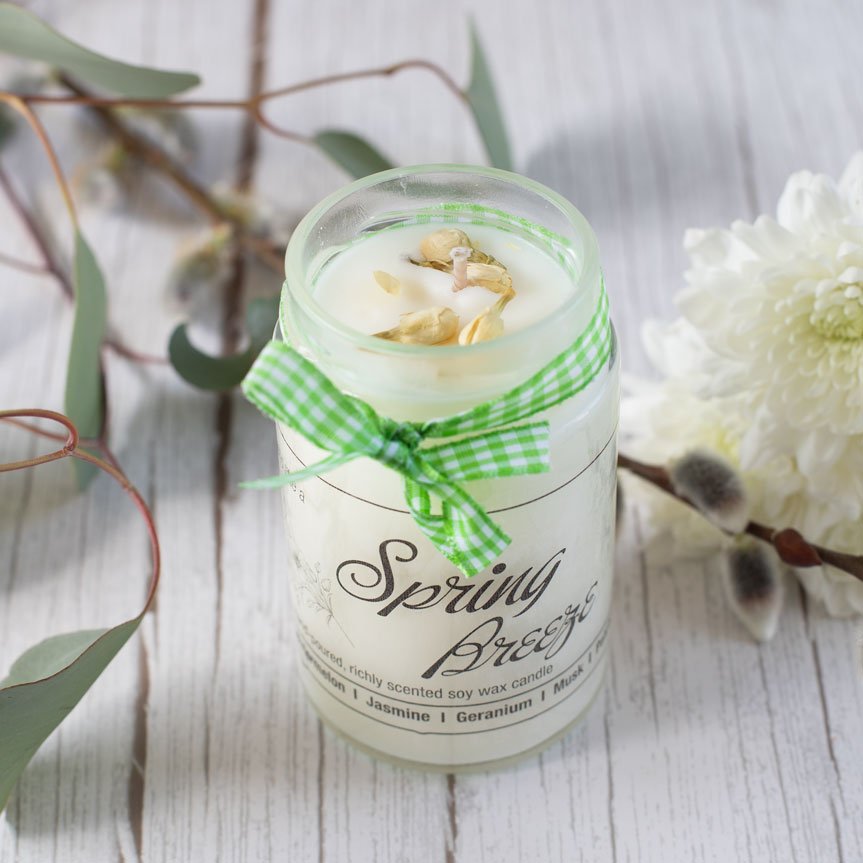 Scented soy wax candle SPRING BREEZE - Jamailah
