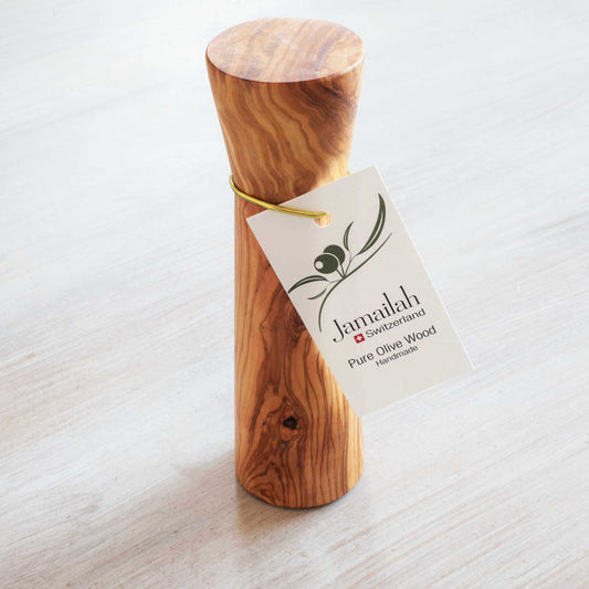 Salt and Pepper mill handcrafted from Olive Wood with a high quality cermic mill