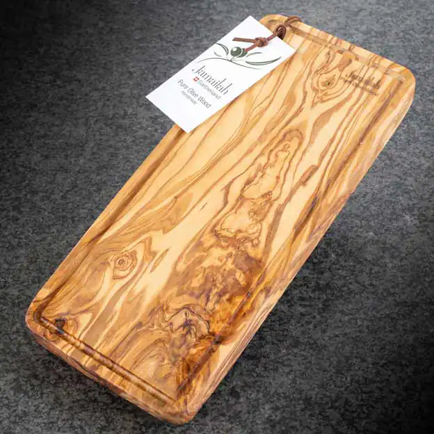 Medium size charcuterie board olive wood