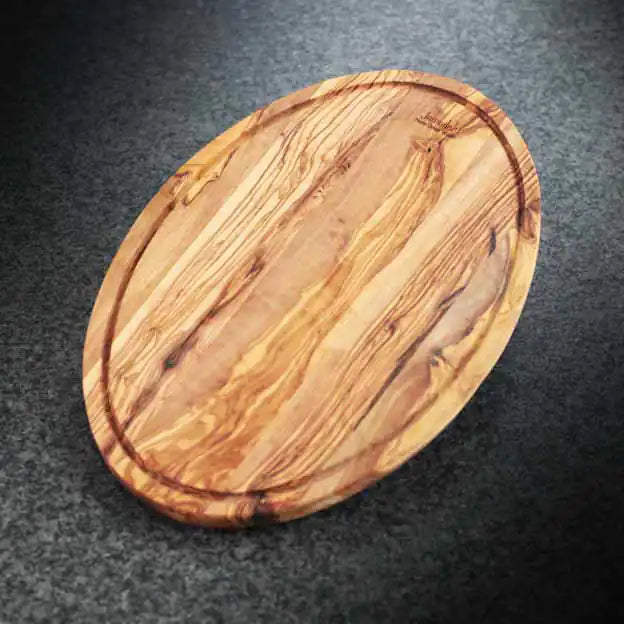 Oval board olive wood
