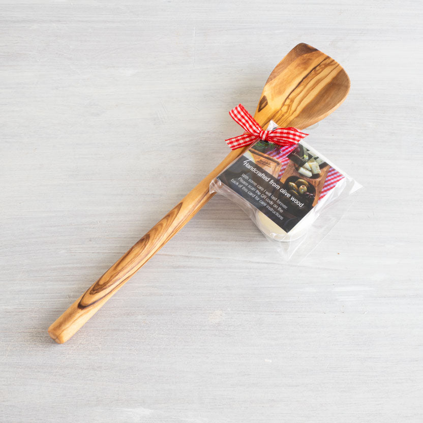 cooking spoon made from olive wood