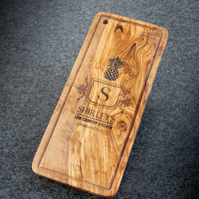 Engraved Olive Wood Board