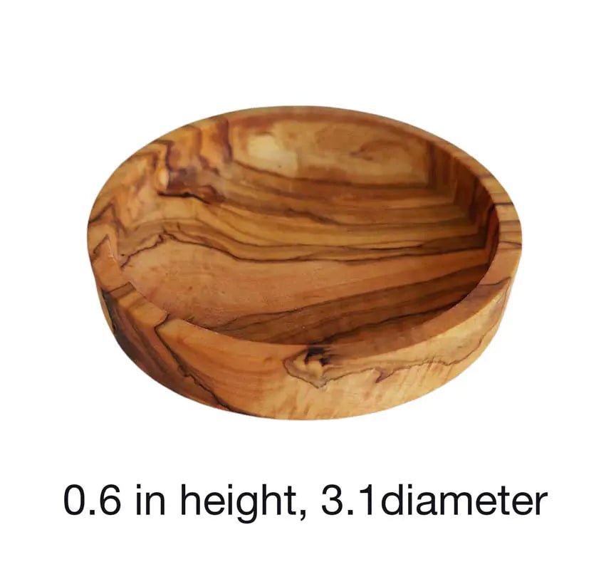 ANCONA Wine & Beer Coaster OLIVE WOOD HANDCRAFTED - Jamailah