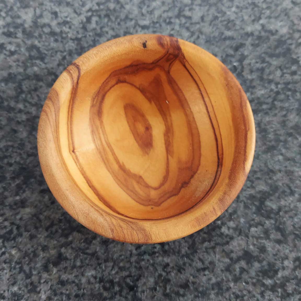 Small bowl made of olive wood 