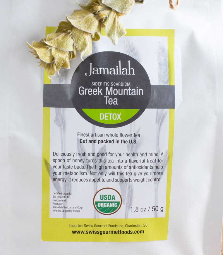 Label Greek Mountain Tea
